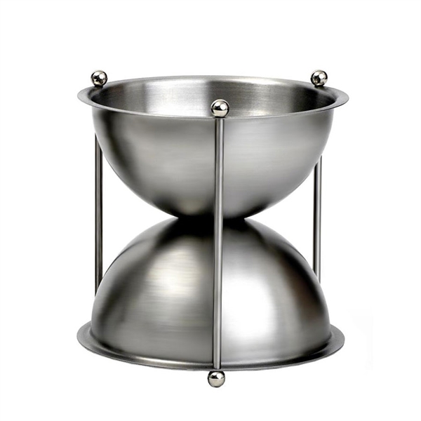 Oeno Hourglass 2 Litre Wine Spittoon - Stainless Steel