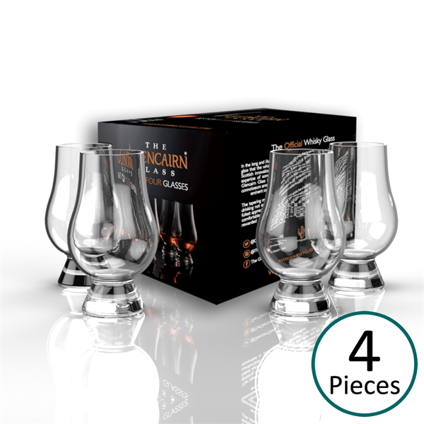 The Glencairn Official Whisky Glass - Set of 4 (Printed Gift Carton)