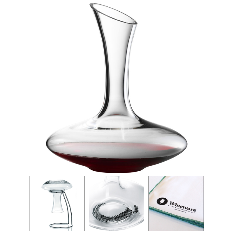 Eisch Glas Crystal Chateau Wine Decanting Set