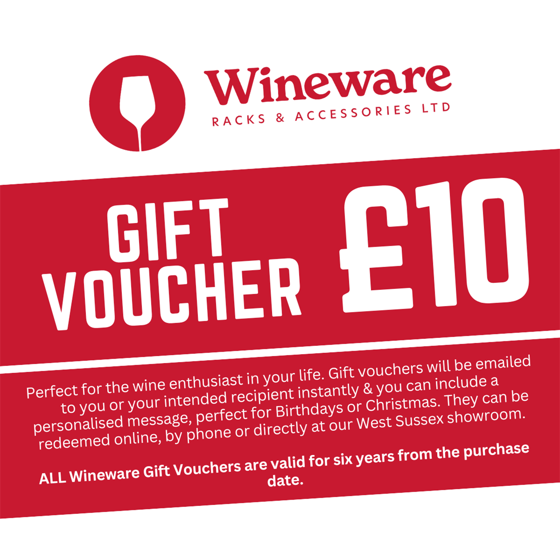 Wineware £10 Gift Voucher