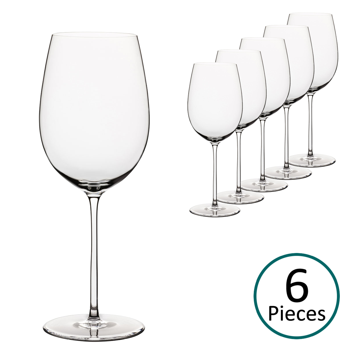 Elia Leila Crystal White Wine Glass - Set of 6