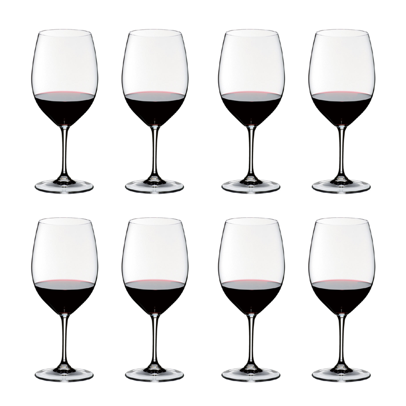 Riedel Vinum Bordeaux / Cabernet Sauvignon / Merlot Glass - Set of 8 - 7416/0