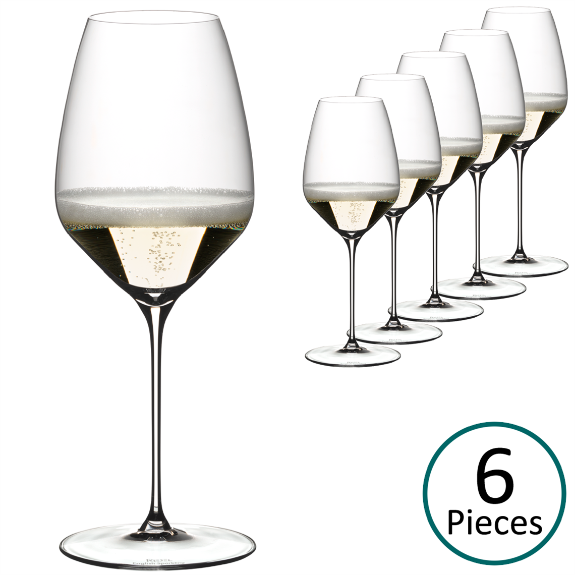 Riedel Veloce English Sparkling Wine Glass - Set of 6 - 0330/15-ESx6