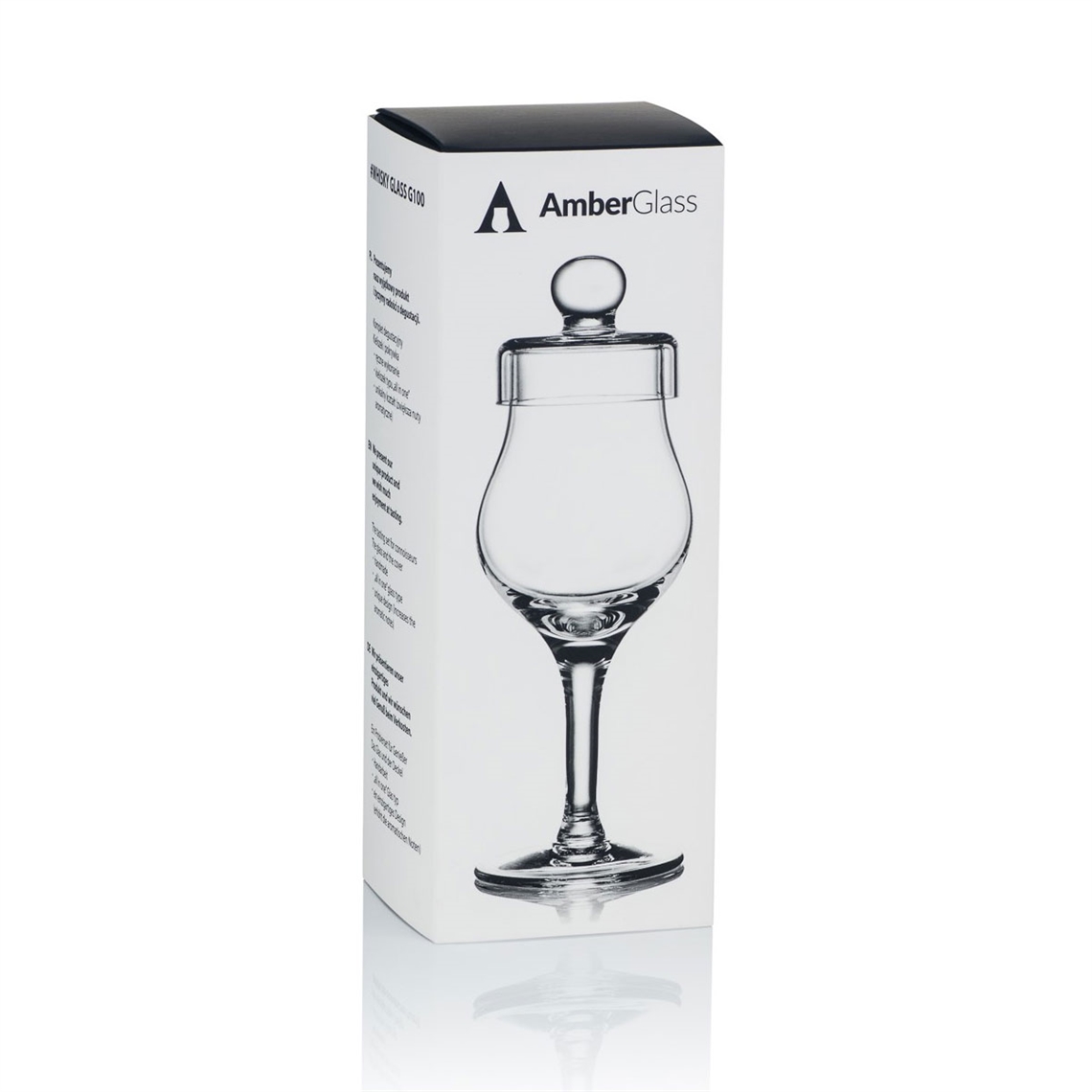 Amber Glass Whisky Tasting Glass with Cap - G100