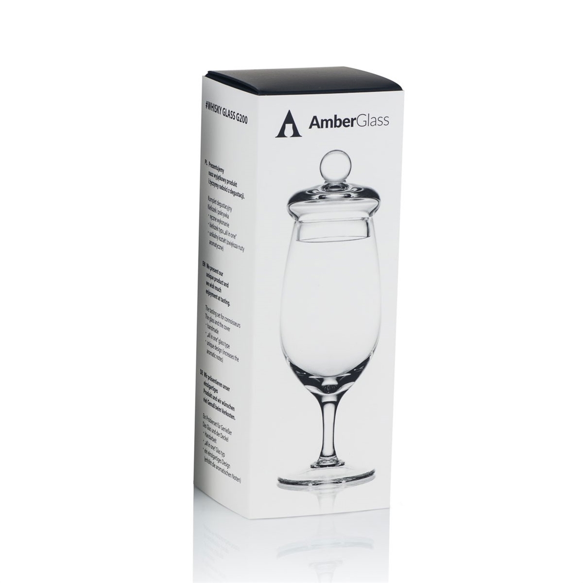 Amber Glass Whisky Tasting Glass with Cap - G200