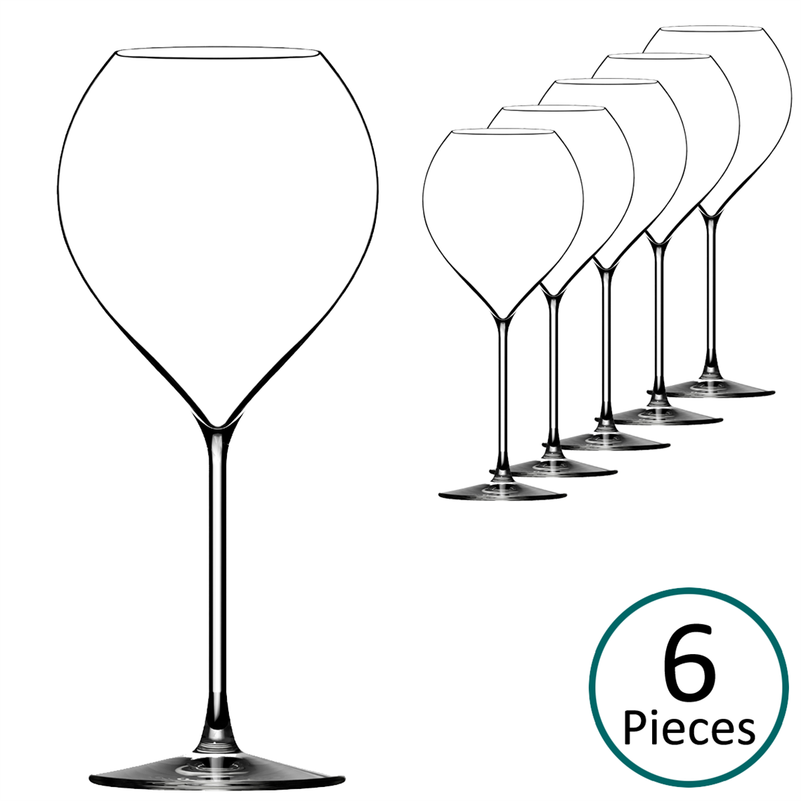 Lehmann Glass Jamesse Synergie 52 Red & White Wine Glass 520ml - Set of 6