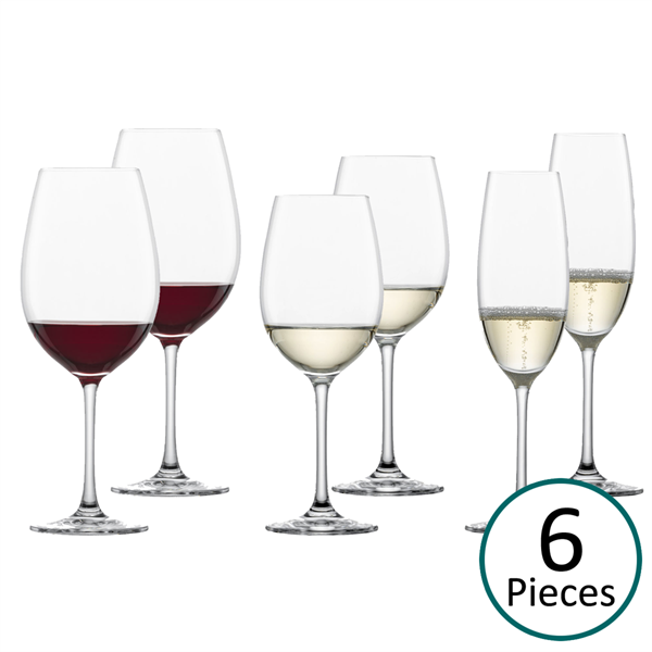 Schott Zwiesel Ivento Red, White & Champagne Glasses - Set of 6