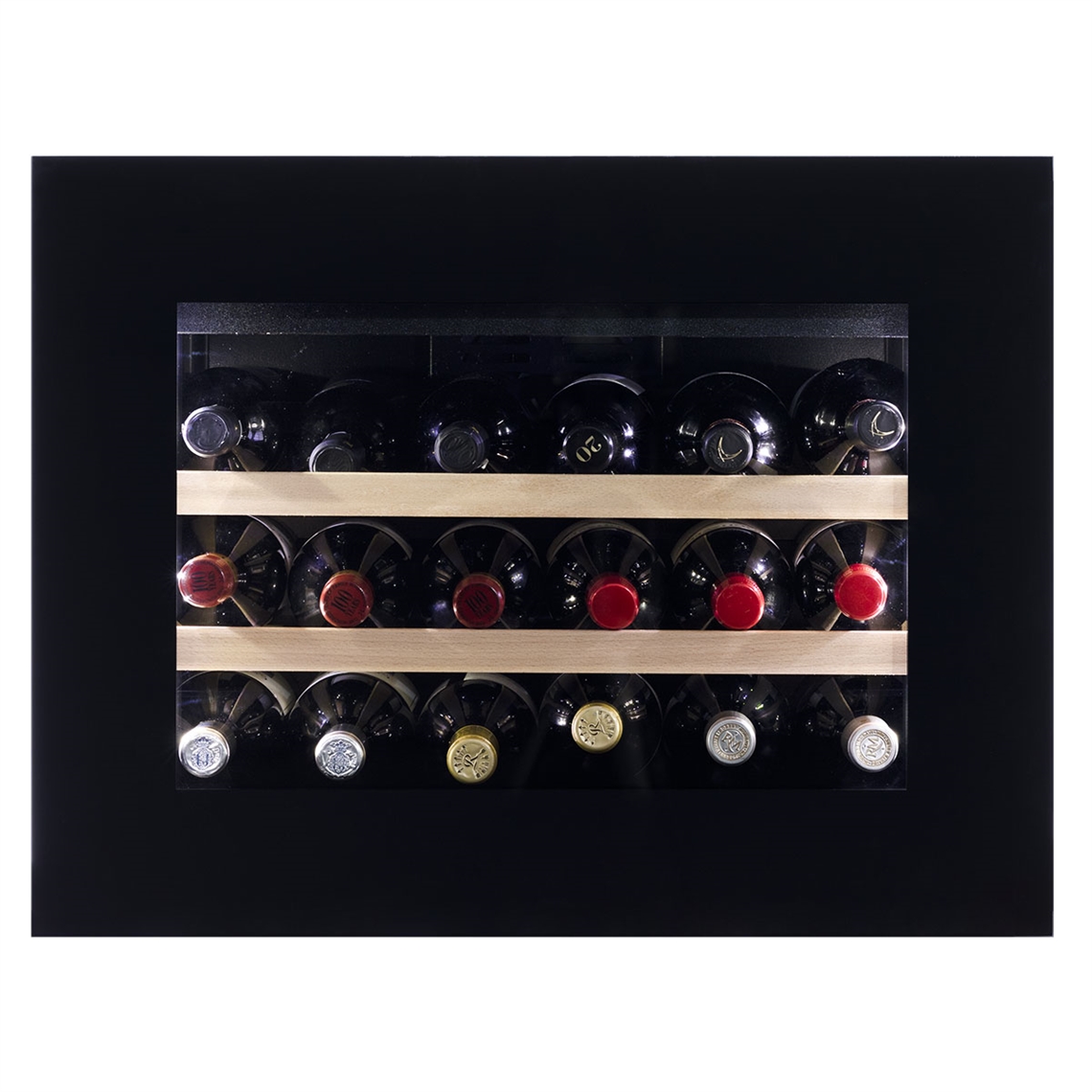 Dunavox Wine Cabinet Glance - Single Temperature Slot-In - Black DAVG-18.46B.TO