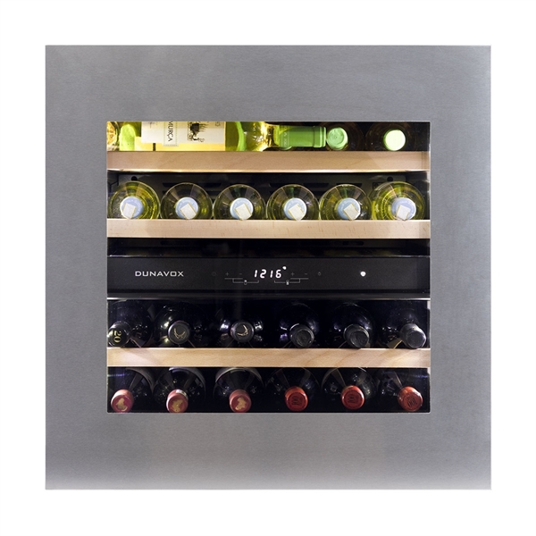 Dunavox Wine Cabinet Glance - 2-Temperature Slot-In - Stainless Steel DAVG-25.63DSS.TO