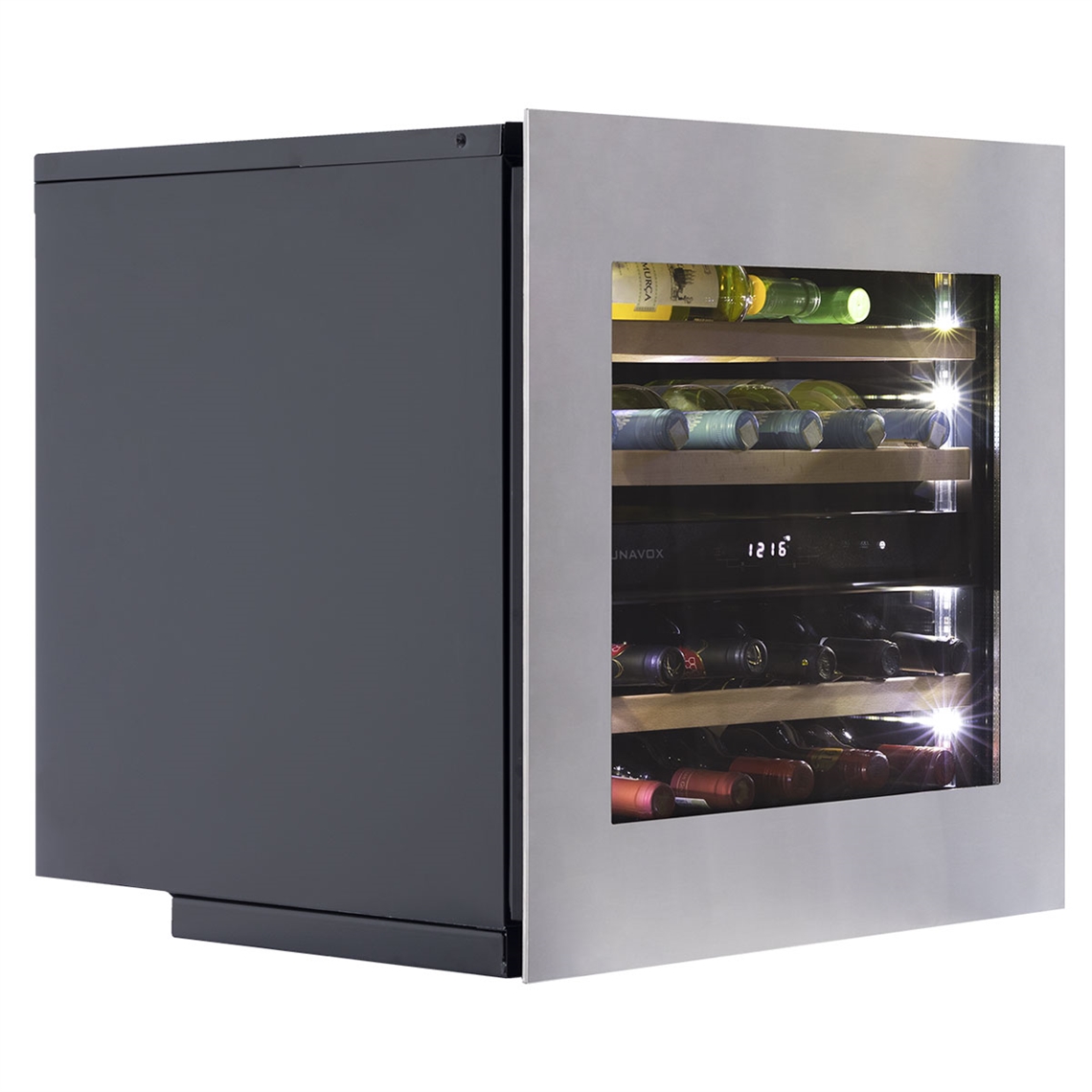Dunavox Wine Cabinet Glance - 2-Temperature Slot-In - Stainless Steel DAVG-25.63DSS.TO