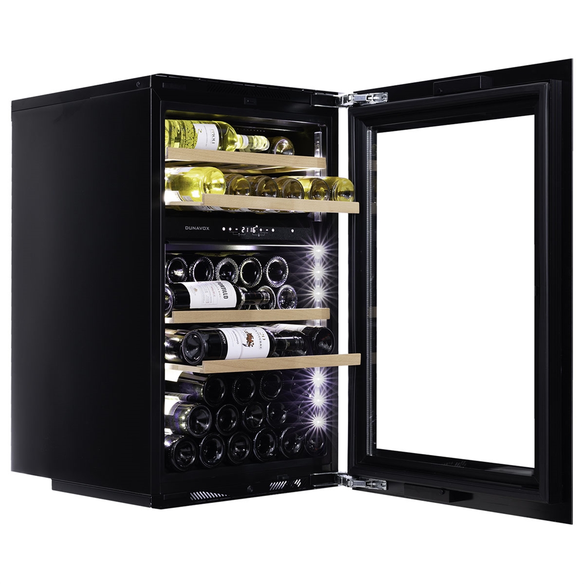 Dunavox Wine Cabinet Glance - 2-Temperature Slot-In - Black DAVG-49.116DB.TO