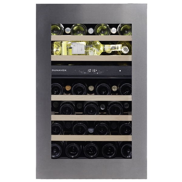 Dunavox Wine Cabinet Glance - 2-Temperature Slot-In - Stainless Steel DAVG-49.116DSS.TO