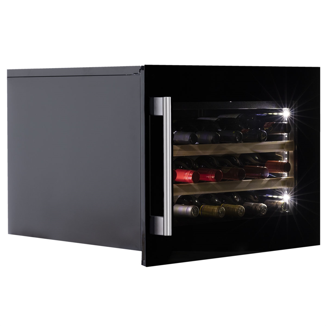 Dunavox Wine Cabinet Soul - Single Temperature Slot-In - Black DAVS-18.46B