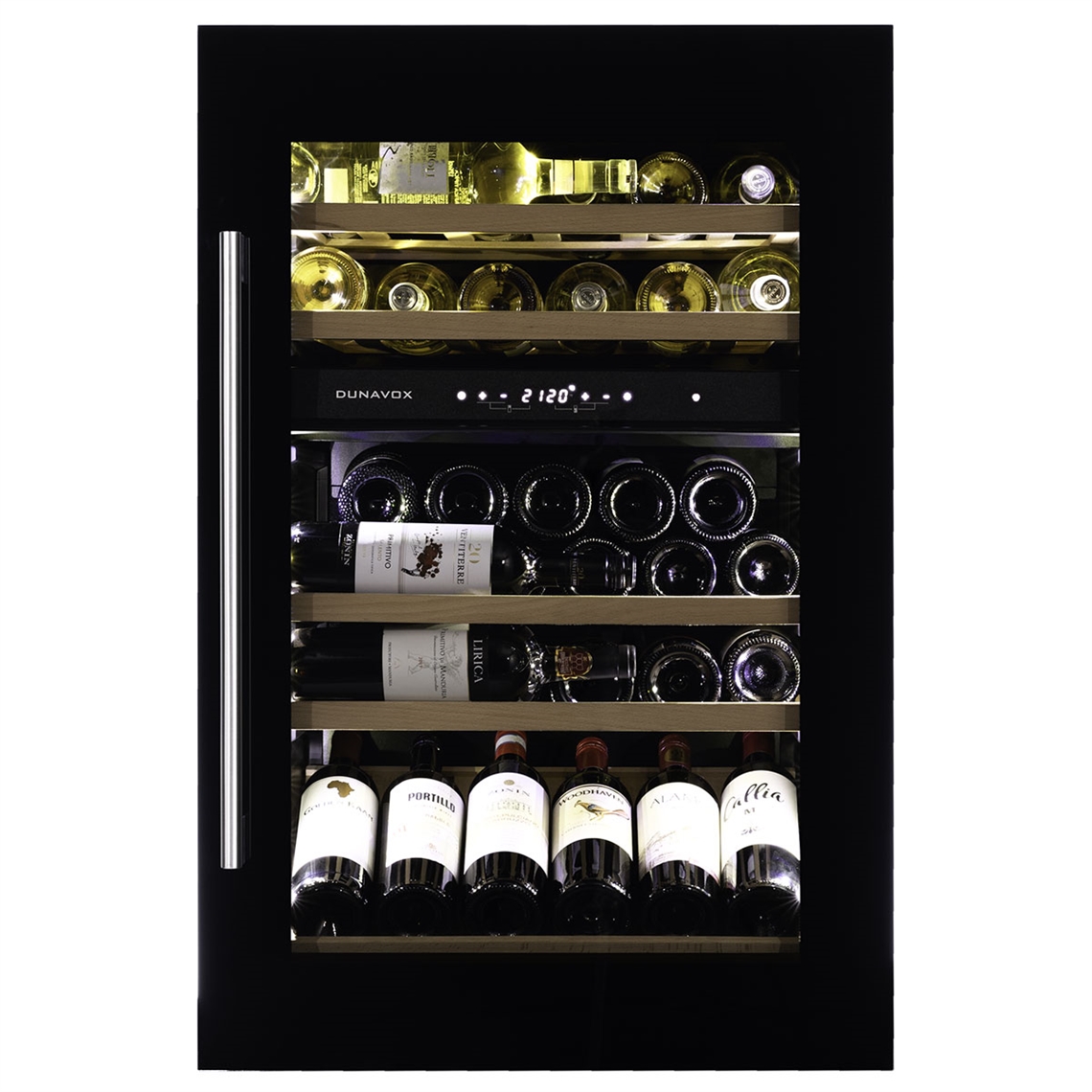 Dunavox Wine Cabinet Soul - 2-Temperature Slot-In - Black DAVS-49.116DB