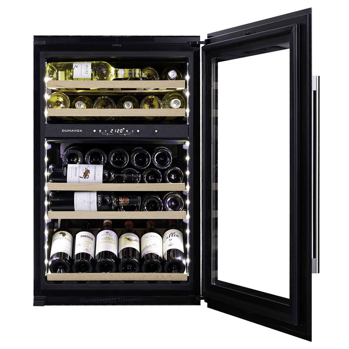 Dunavox Wine Cabinet Soul - 2-Temperature Slot-In - Black DAVS-49.116DB