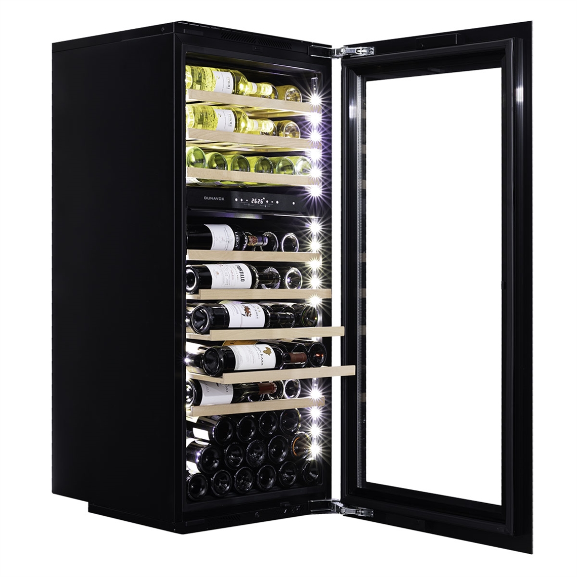Dunavox Wine Cabinet Soul - 2-Temperature Slot-In - Black DAVS-72.185DB
