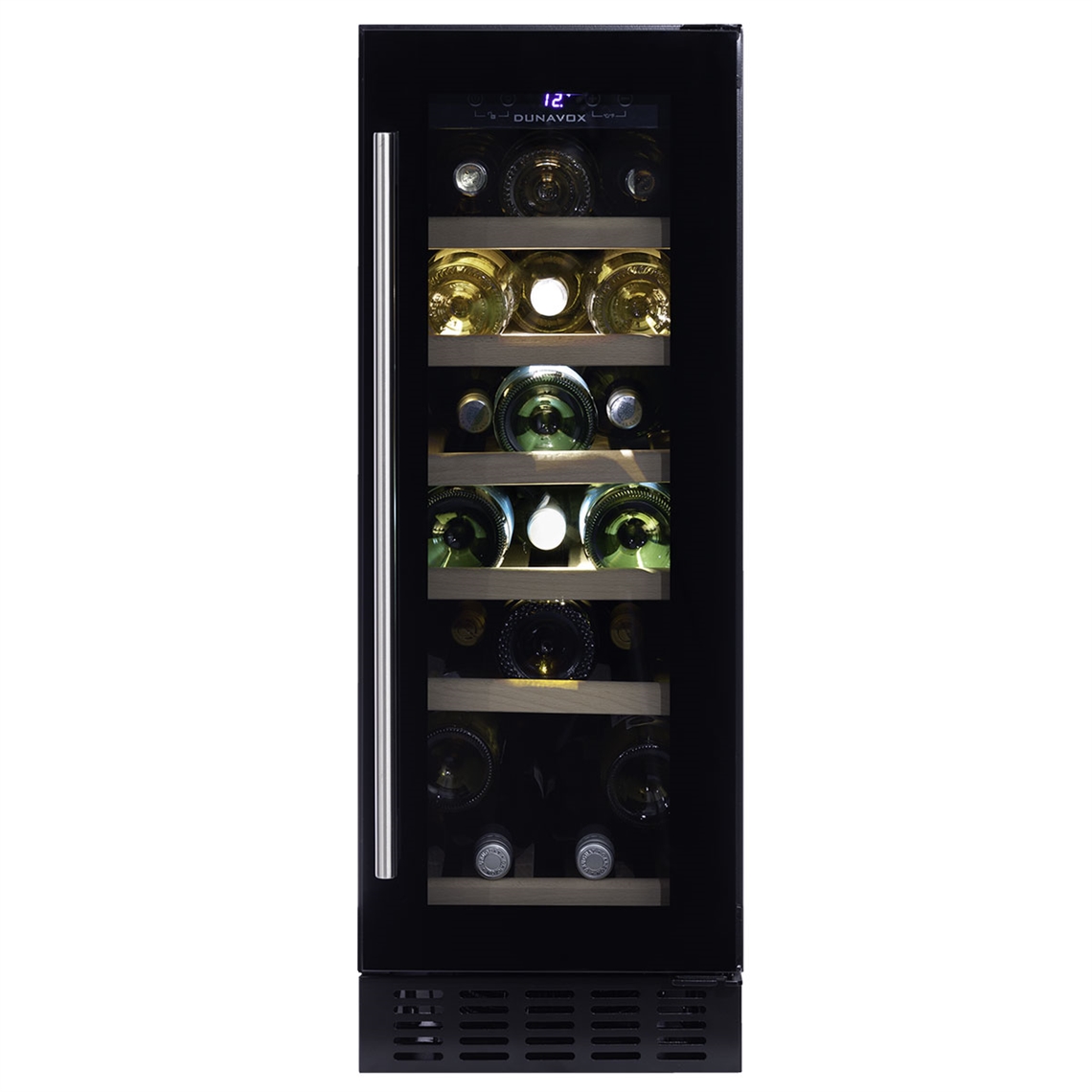 Dunavox Wine Cabinet Flow - Single Temperature Built-In Under Counter - Black DAUF-19.58B