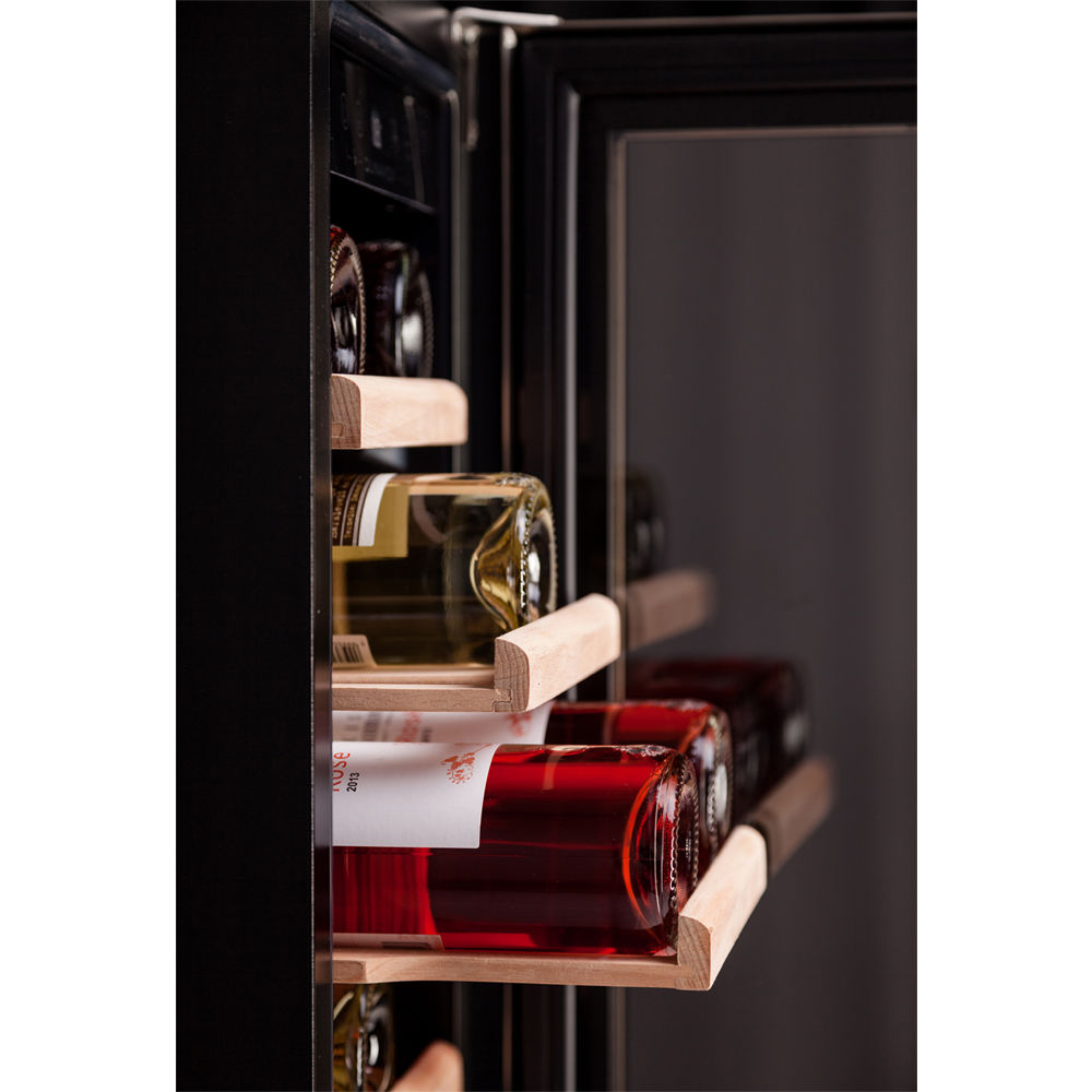 Dunavox Wine Cabinet Flow - Single Temperature Built-In Under Counter - Stainless Steel DAUF-19.58SS
