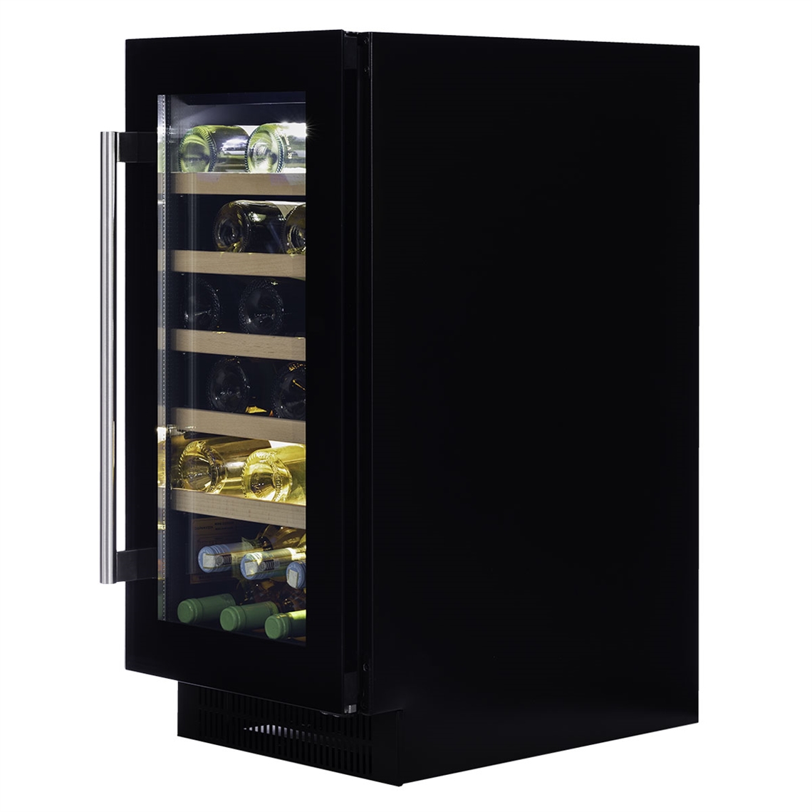 Dunavox Wine Cabinet Flow - Single Temperature Built-In Under Counter - Black DAUF-32.83B