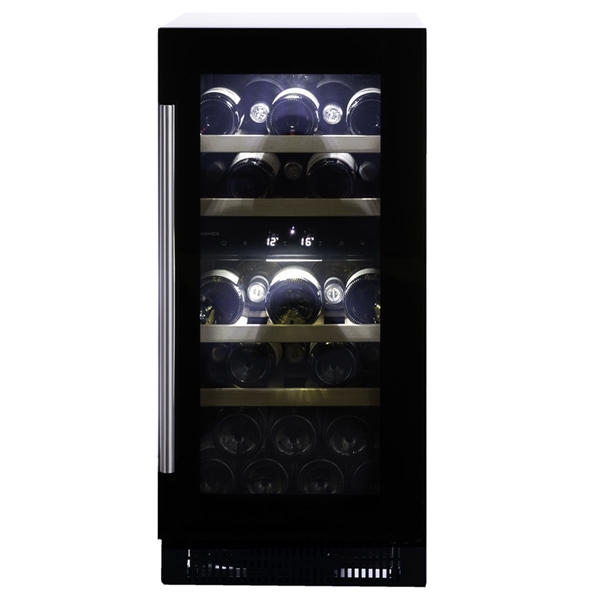 Dunavox Wine Cabinet Flow - 2-Temperature Built-In Under Counter - Black DAUF-32.78DB