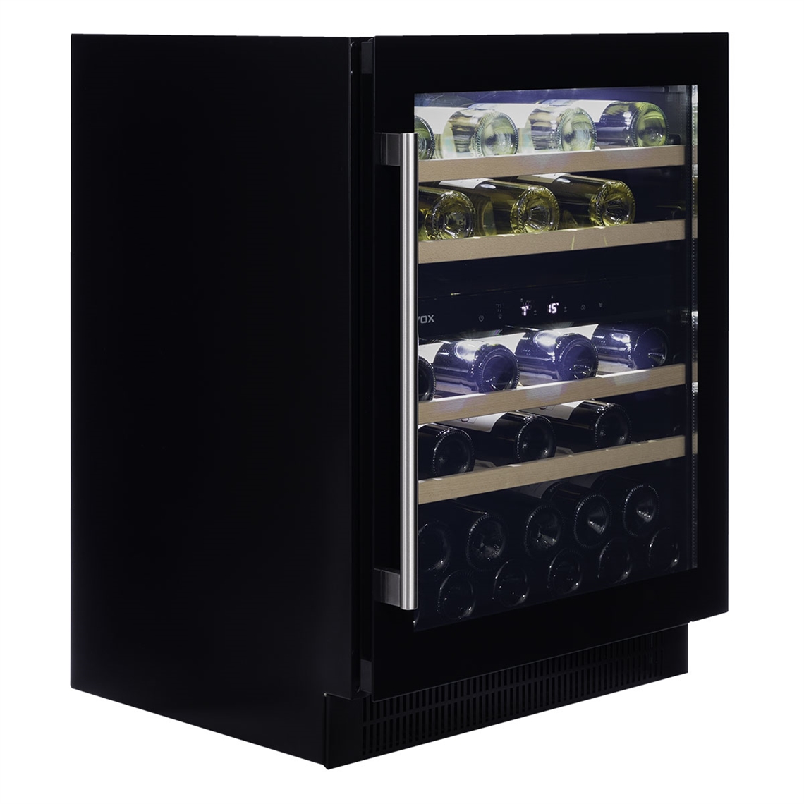 Dunavox Wine Cabinet Flow - 2-Temperature Built-In Under Counter - Black DAUF-39.121DB