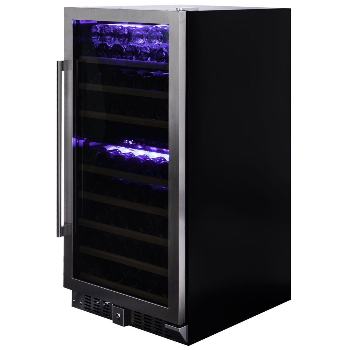 Dunavox Wine Cabinet Grande - 2-Temperature Freestanding - Stainless Steel DX-94.270SDSK
