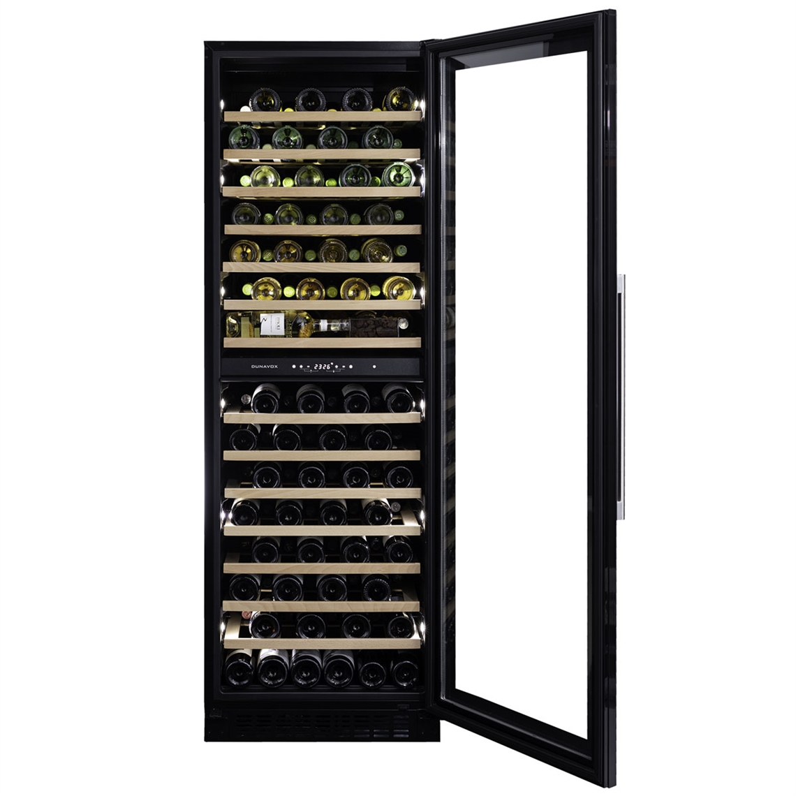 Dunavox Wine Cabinet Grande - 2-Temperature Freestanding - Black DX-123.338DB