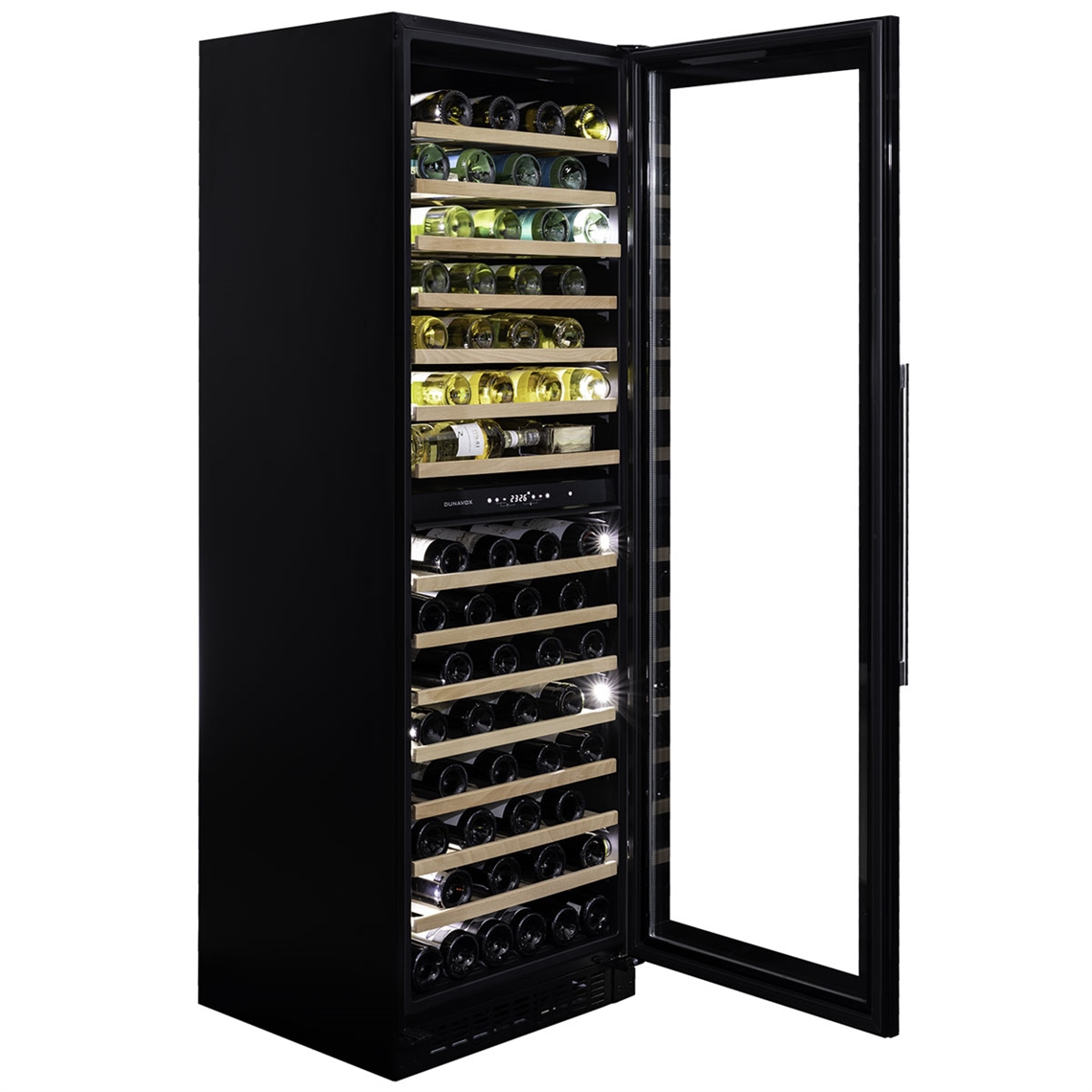 Dunavox Wine Cabinet Grande - 2-Temperature Freestanding - Black DX-123.338DB