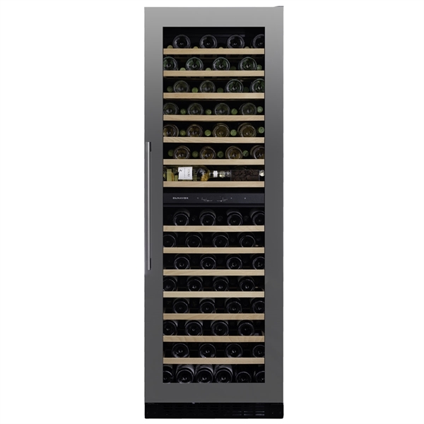 Dunavox Wine Cabinet Grande - 2-Temperature Freestanding - Stainless Steel DX-123.338DSS
