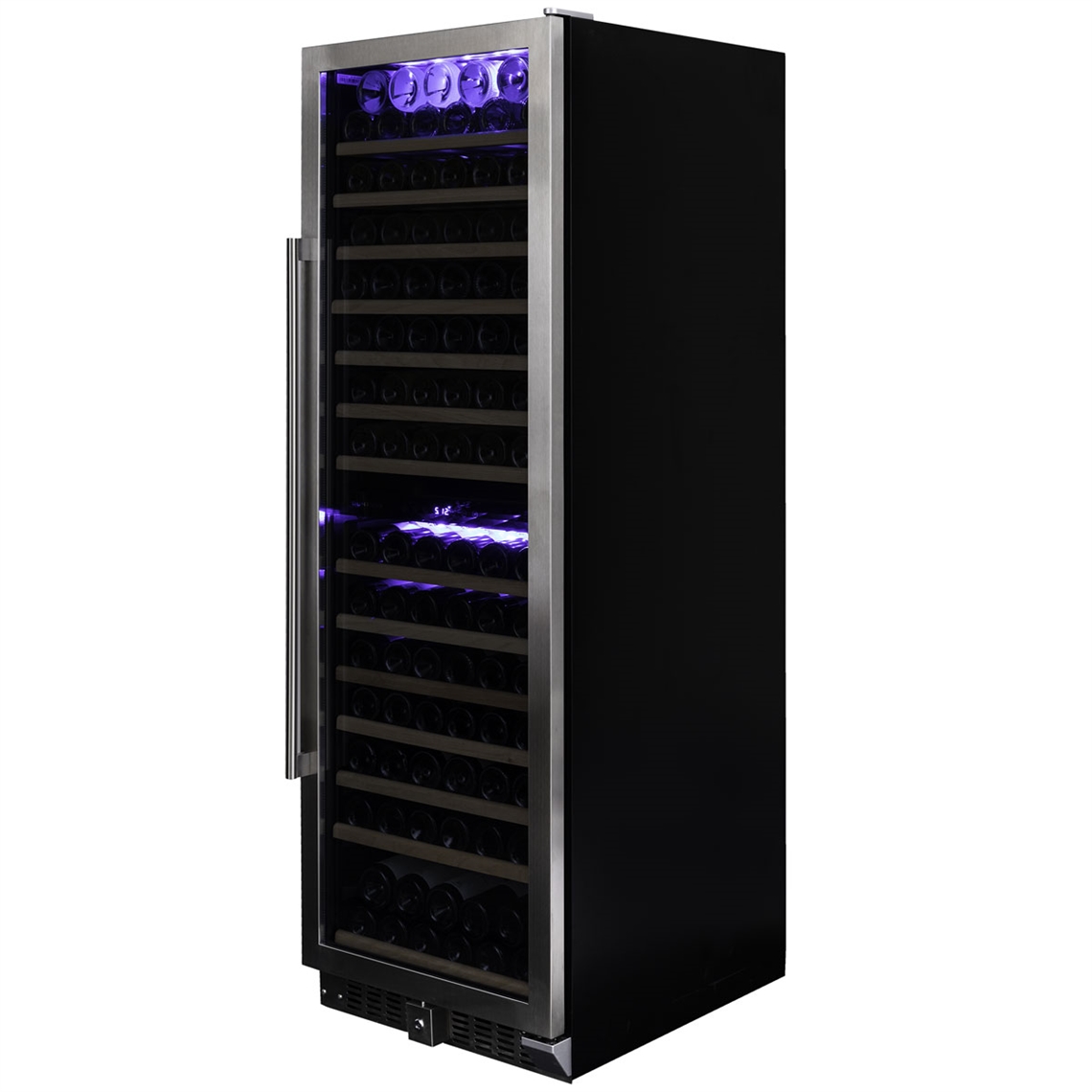 Dunavox Wine Cabinet Grande - 2-Temperature Freestanding - Stainless Steel DX-166.428SDSK
