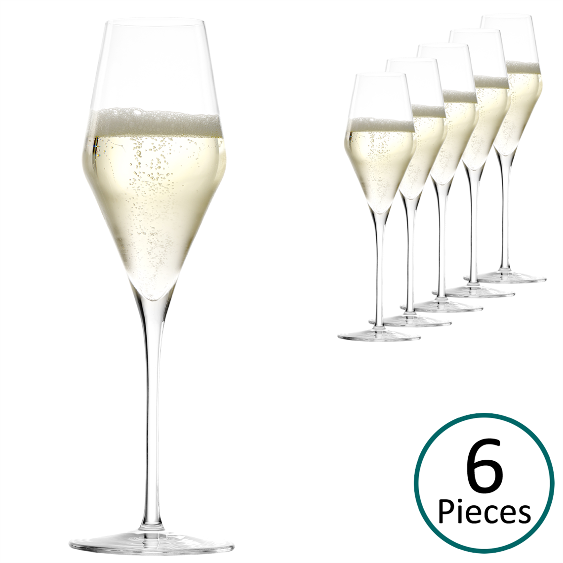 Stolzle Quatrophil Champagne/Sparkling Wine Glass - Set of 6