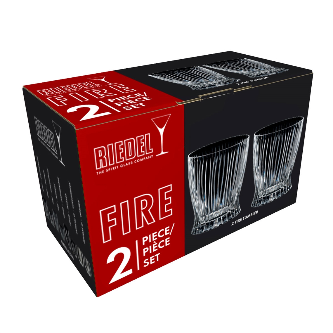 Riedel Fire Whisky Glass / Tumblers - Set of 2 - 0515/02S1